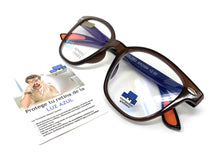 Load image into Gallery viewer, Reading glasses with blue light model FERWAY Brown