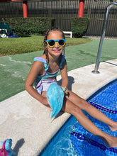 Cargar imagen en el visor de la galería, Lentes polarizadas de alta gama Venice Kids Round Blue Yellow