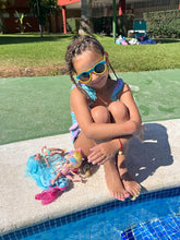 Cargar imagen en el visor de la galería, Lentes polarizadas de alta gama Venice Kids Round Blue Yellow