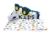 Cargar imagen en el visor de la galería, Lentes polarizadas de alta gama Venice Kids Round Blue Yellow