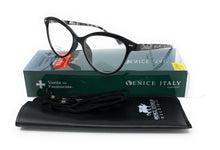 Lade das Bild in den Galerie-Viewer, 3.- Lesebrille Modell ZENNY BLACK mit blauem Licht für Damen