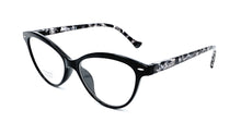 Lade das Bild in den Galerie-Viewer, 3.- Lesebrille Modell ZENNY BLACK mit blauem Licht für Damen