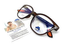 Load image into Gallery viewer, Reading glasses with blue light model FERWAY Brown 
