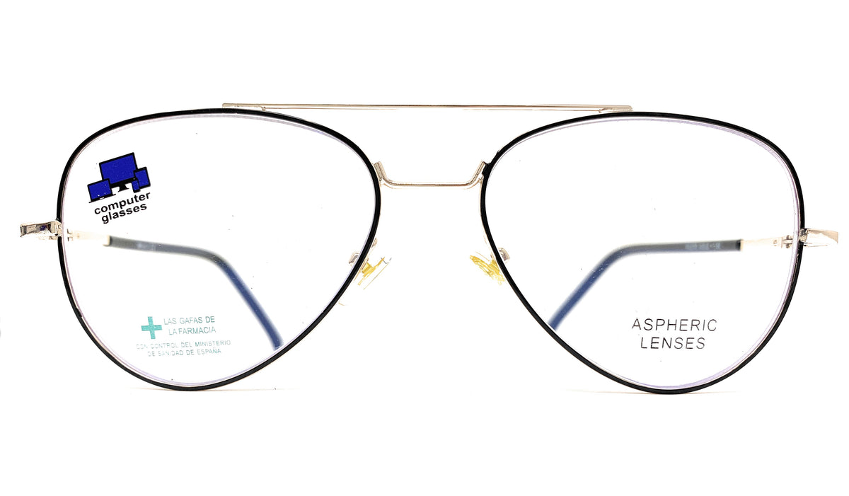 Gafas de lectura con luz azul modelo PILOTO Black