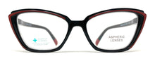 Load image into Gallery viewer, MADISON Black-Red Reading Glasses
