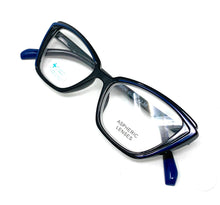 Load image into Gallery viewer, MADISON Black-Blue Reading Glasses
