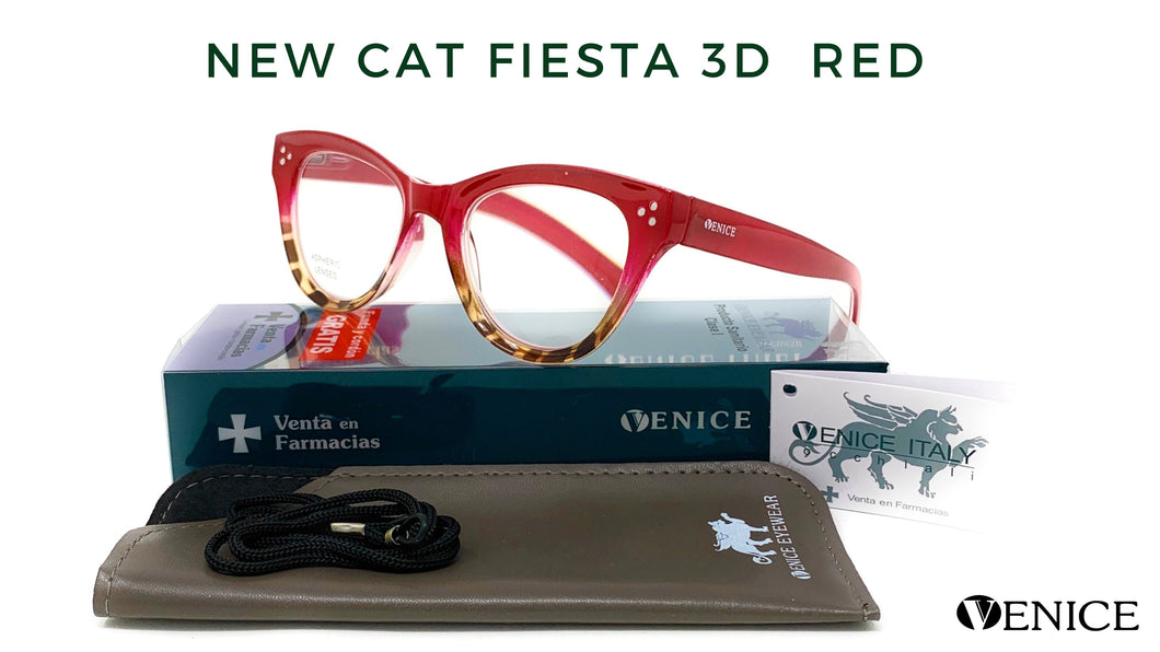 Neues Modell CAT FIESTA 3D Red Lesebrille