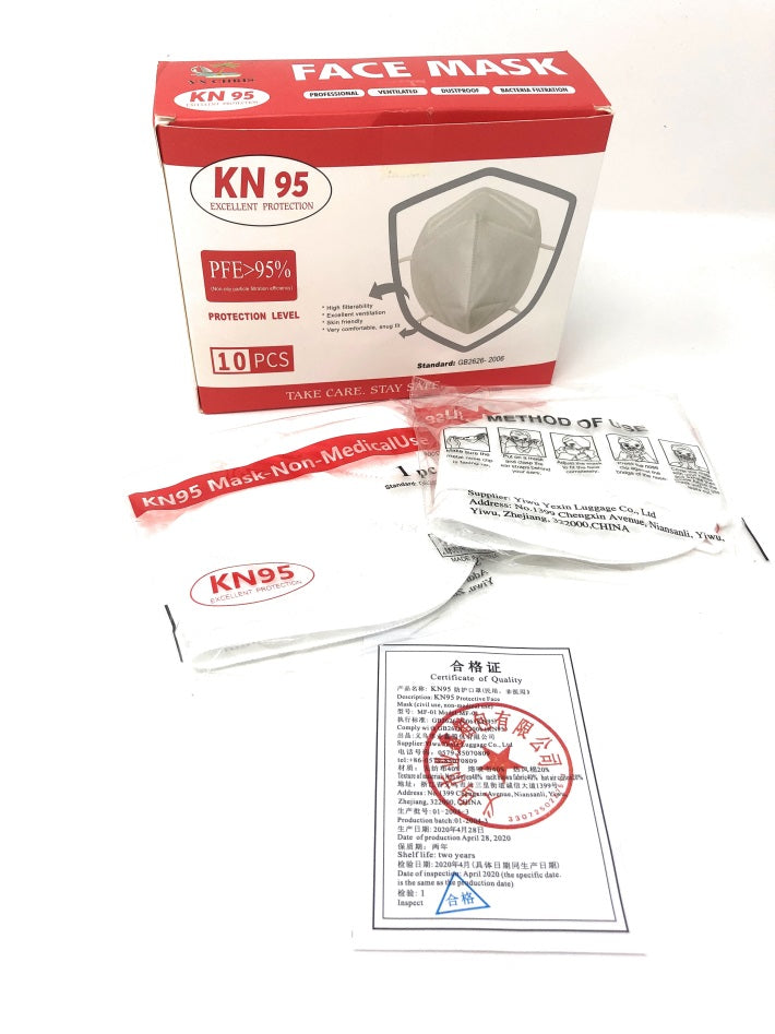30 Hochschutzmasken. FFP2 KN95 CE-geprüfte, weiße Masken.