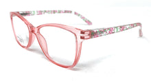 Cargar imagen en el visor de la galería, De varilla decorada - Gafas de lectura Elisabeth -Lentes irrompibles GARANTÍA DE CALIDAD Y SATISFACCIÓN: DE VENTA EN FARMACIAS  Color Pink  - Diseño Italiano y control de calidad europea.
