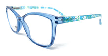Cargar imagen en el visor de la galería, De varilla decorada Gafas de lectura Elisabeth -Lentes irrompibles GARANTÍA DE CALIDAD Y SATISFACCIÓN: DE VENTA EN FARMACIAS  Color Blue  - Diseño Italiano y control de calidad europea.
