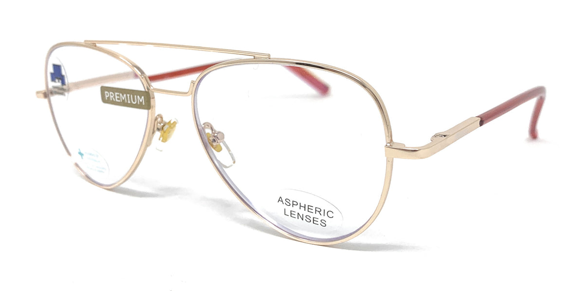 Gafas de lectura con luz azul modelo PILOTO Red