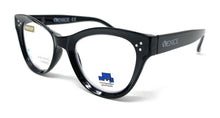Lade das Bild in den Galerie-Viewer, Cat 3D schwarze Lesebrille mit Blaulichtfilter – M 
