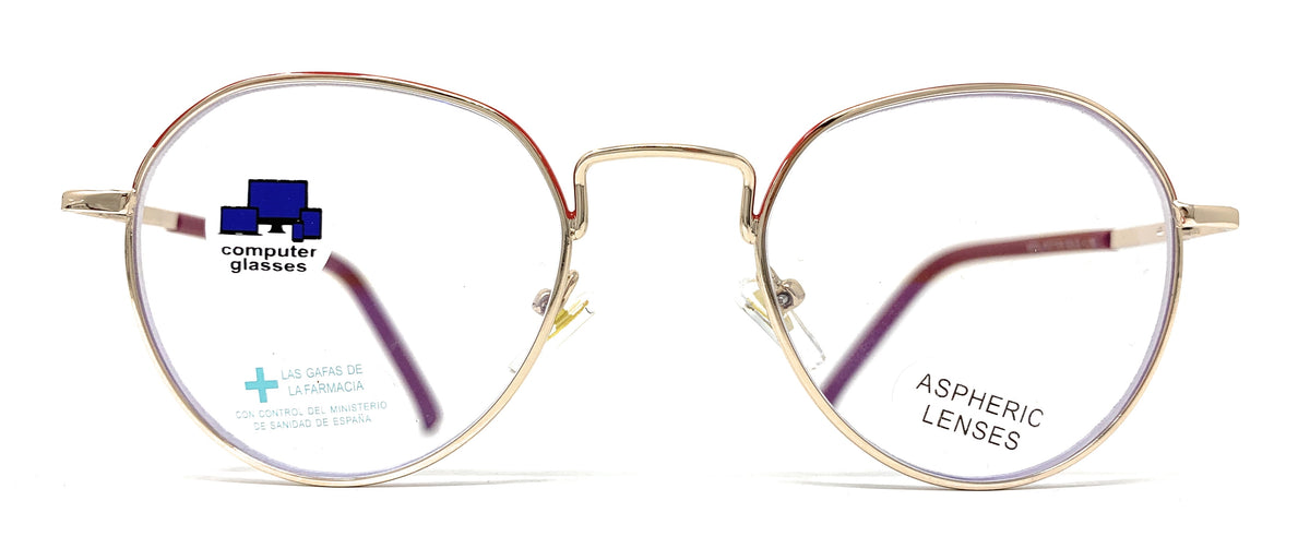 Metal Potter Gold Red