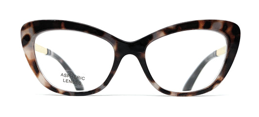 16.- Hepburn Gray Reading Glasses with Blue Light for Women
