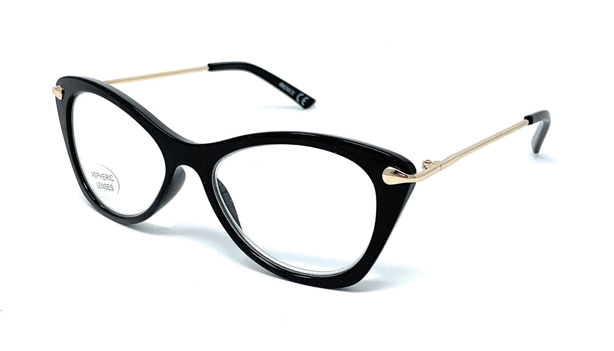 7.- Gafas de Lectura Venice Fantasy Black - mujer