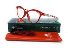 Lade das Bild in den Galerie-Viewer, 1.- Venedig-Lesebrille Modell Zenny Red

