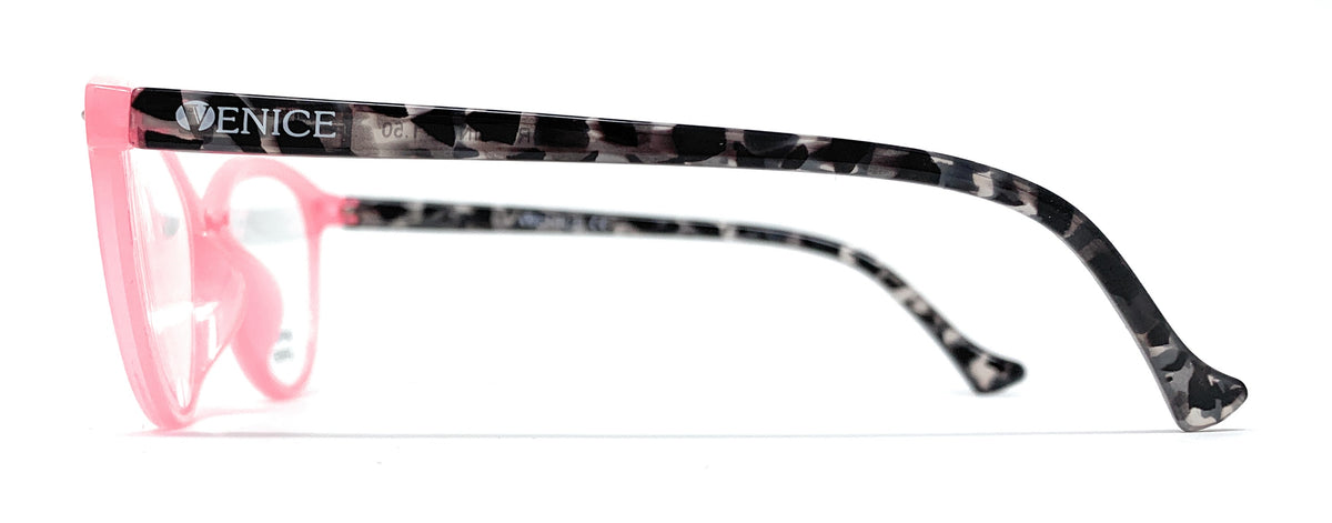 4.- Venice reading glasses Zenny Pink model with HEV for women
