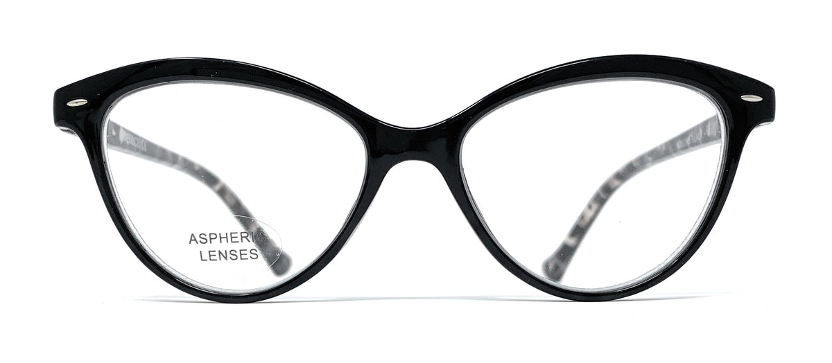 3.- ZENNY BLACK model reading glasses with Blue Light for women