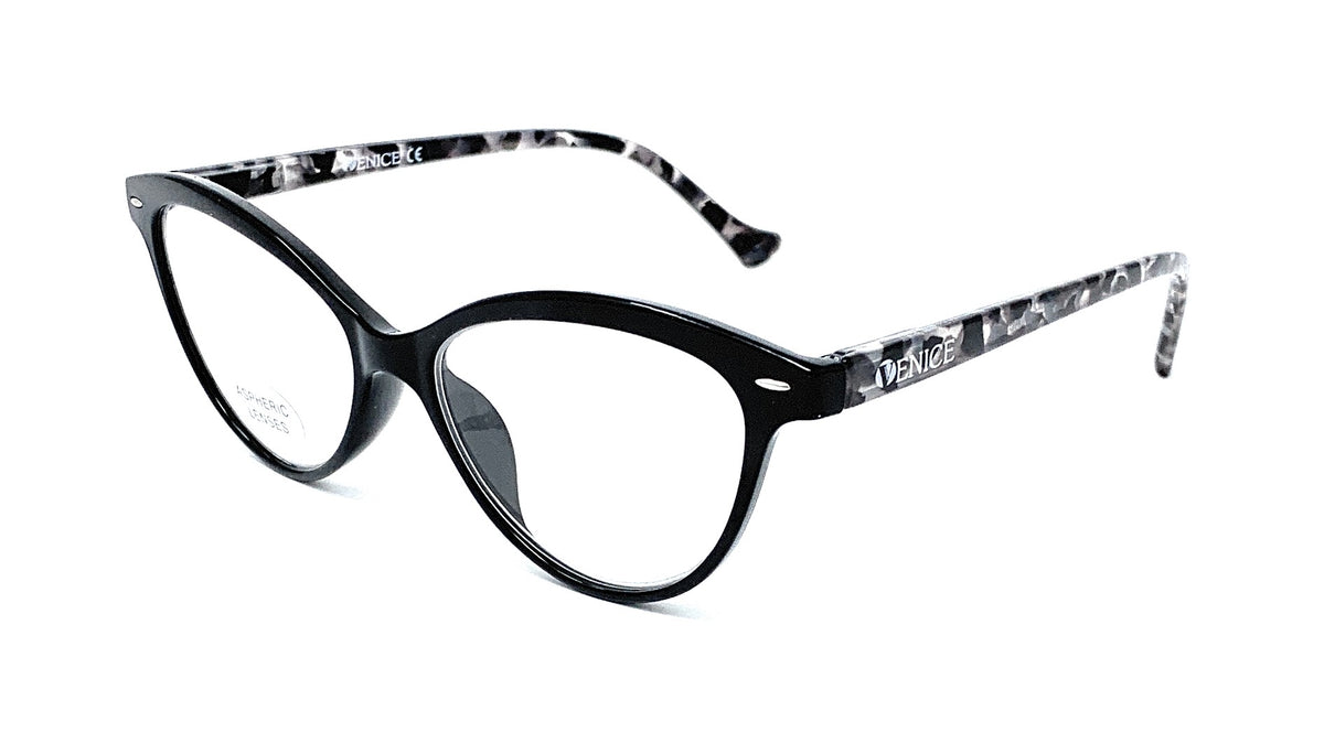 3.- ZENNY BLACK model reading glasses with Blue Light for women
