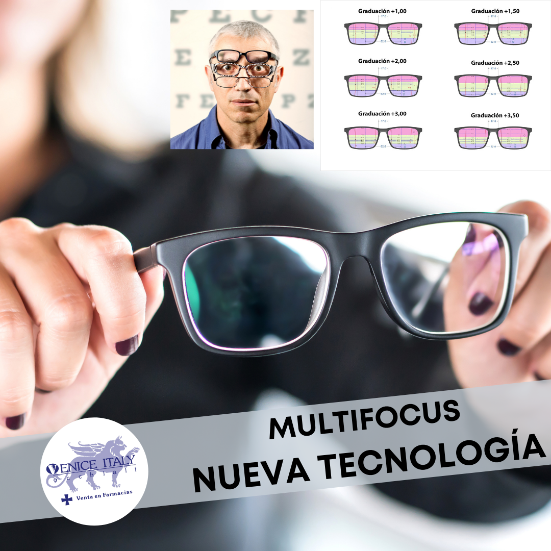 Multifocus Gris Presbicia Progresiva Gafas Venice Eyewear