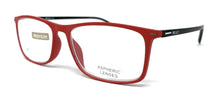 Lade das Bild in den Galerie-Viewer, SOFT_man Unisex-Lesebrille, schwarzer Stab, rote Vorderseite
