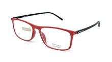 Lade das Bild in den Galerie-Viewer, SOFT_man Unisex-Lesebrille, schwarzer Stab, rote Vorderseite
