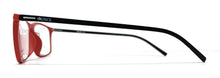 Lade das Bild in den Galerie-Viewer, SOFT_man Unisex-Lesebrille, schwarzer Stab, rote Vorderseite
