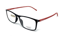 Cargar imagen en el visor de la galería, Gafas de lectura SOFT_man UNISEX con BLUE CONTROL  varilla roja frontal negro
