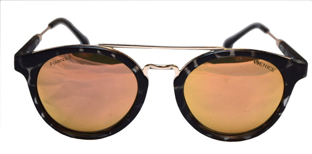 High-end polarized lenses DOUBLE BRIDGE VE68089 DBLKPKM