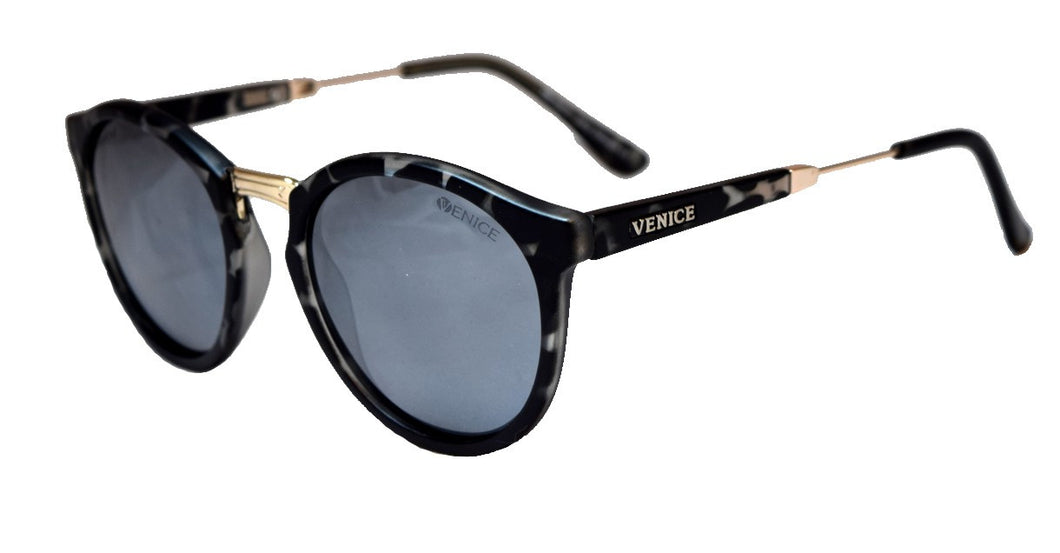 Lentes polarizadas de alta gama,Mround Black Demi silver mirror