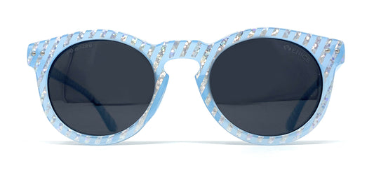 Gafas de Sol KIDS - Protección 100% VEK38121 BLWH ROUND BLUE