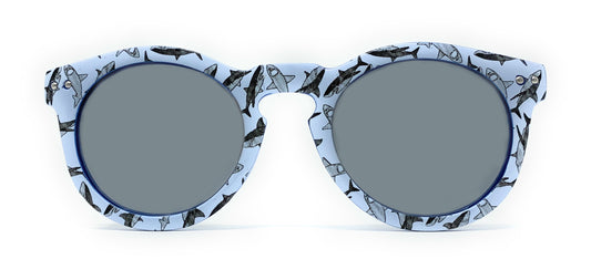 Gafas de Sol KIDS - Protección 100% VEK38121 WH ROUND SHARK