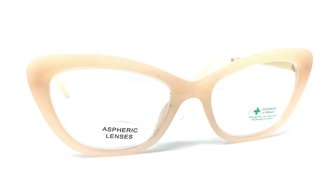 Hepburn Beige Reading Glasses